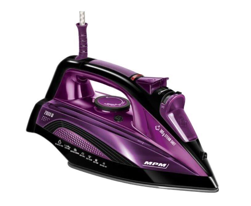 MPM MZE-21/RS Aurutriikraud 2800 W violetne hind ja info | Triikrauad, riideaurutid | kaup24.ee