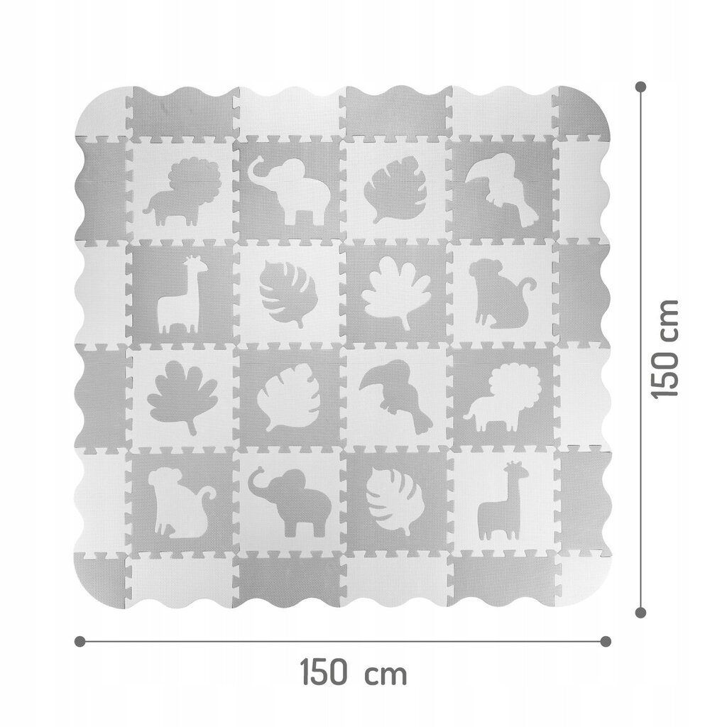 Õppematt, pusle MoMi 150x150cm hind ja info | Tegelustekid | kaup24.ee