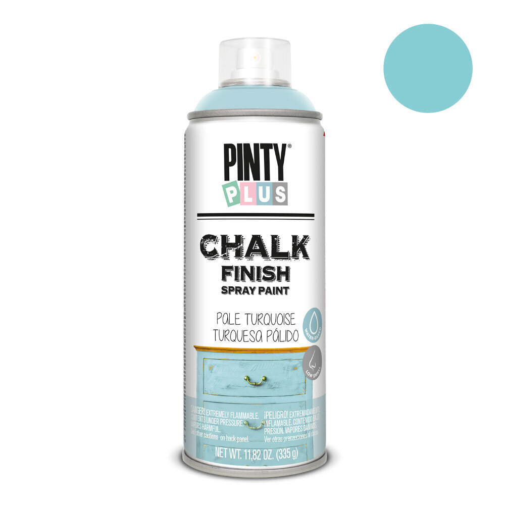 Veepõhine aerosool värv matt Pale Turquoise Chalk PintyPlus, 400 ml цена и информация | Värvid | kaup24.ee