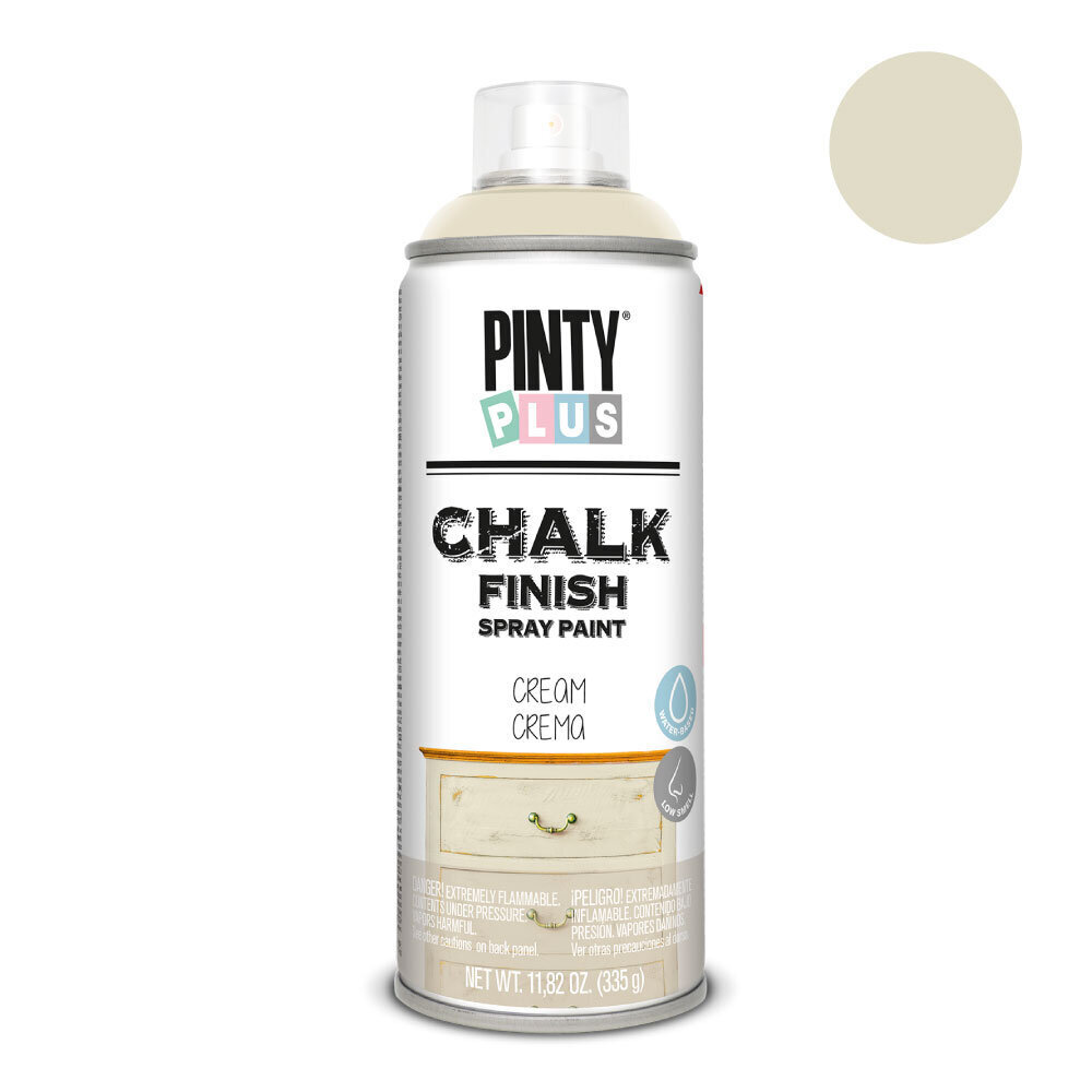 Veepõhine aerosool värv matt Cream Chalk PintyPlus, 400 ml hind ja info | Värvid | kaup24.ee