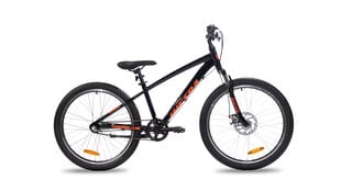 Велосипед для детей Insera Breeze 24" 3-в, черный цвет цена и информация | Велосипеды | kaup24.ee
