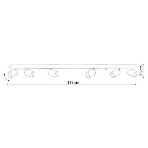 Nowodvorski lighting laevalgusti Eye Spot 10 GR hind ja info | Laelambid | kaup24.ee