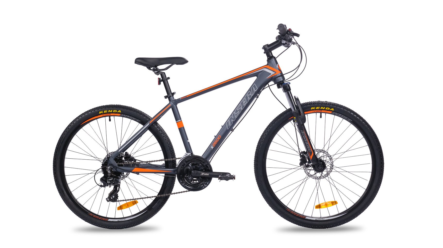 Jalgratas Insera X2600, 43 cm, tumehall hind ja info | Jalgrattad | kaup24.ee