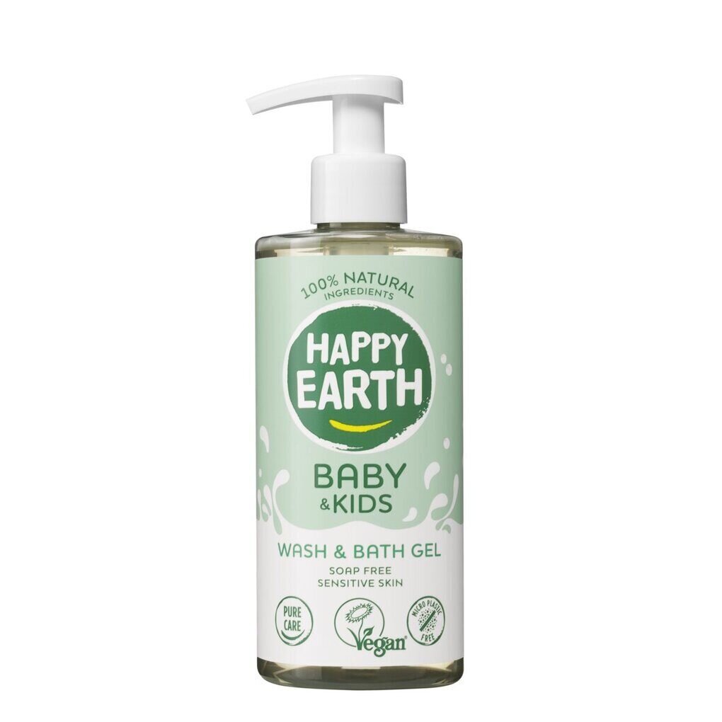 Happy Earth 100% looduslik dušigeel-vannivaht beebidele ja lastele, 300 ml hind ja info | Laste ja ema kosmeetika | kaup24.ee