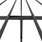 vidaXL metallist voodiraam peatsi ja jalutsiga, must, 200x200 cm hind ja info | Voodid | kaup24.ee