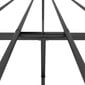 vidaXL metallist voodiraam peatsi ja jalutsiga, must, 180x200 cm hind ja info | Voodid | kaup24.ee
