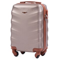 Маленький чемодан Wings BS402, размер xs для ручной клади, цвета шампанского цена и информация | Чемоданы, дорожные сумки  | kaup24.ee
