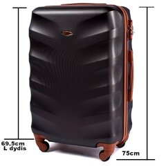 Большой чемодан Wings BS402, размер L, черного цвета цена и информация | Чемоданы, дорожные сумки | kaup24.ee