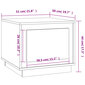vidaXL kohvilaud, hall Sonoma tamm, 51 x 50 x 44 cm, tehispuit hind ja info | Diivanilauad | kaup24.ee