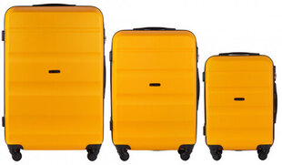Keskmine kohver Wings AT01 suurus M kollane цена и информация | Чемоданы, дорожные сумки | kaup24.ee