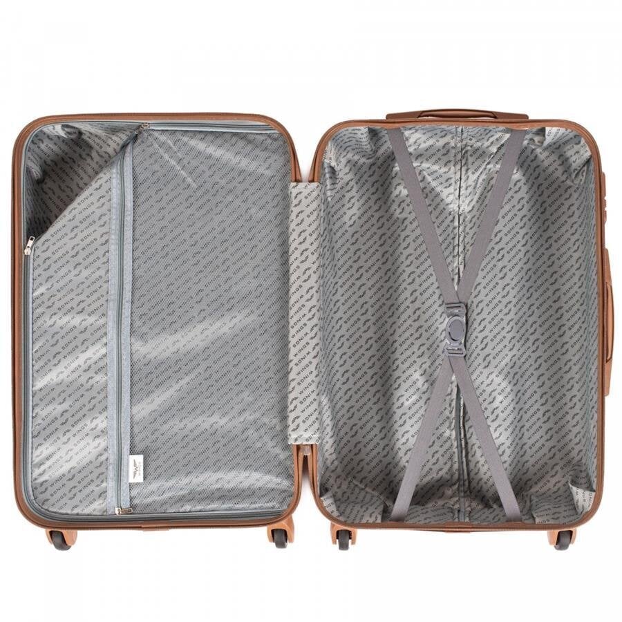 Väike kohver Wings SWL suurus S hall hind ja info | Kohvrid, reisikotid | kaup24.ee