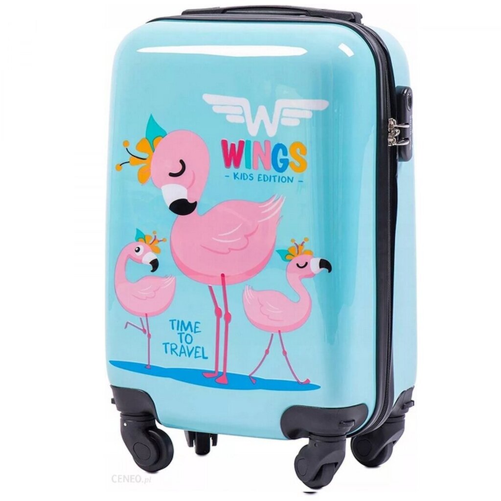 Väike kohver Wings KD01 suurus XS Flamingo цена и информация | Kohvrid, reisikotid | kaup24.ee