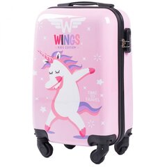 Väike kohver Wings KD01 suurus XS roosa (pink) цена и информация | Чемоданы, дорожные сумки  | kaup24.ee