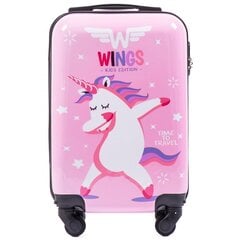 Väike kohver Wings KD01 suurus XS roosa (pink) цена и информация | Чемоданы, дорожные сумки | kaup24.ee