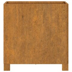 vidaXL jalgadega taimekastid, 2 tk, rooste, 42x40x43 cm, Corten teras цена и информация | Ящики для цветов | kaup24.ee