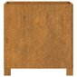 vidaXL jalgadega taimekastid, 2 tk, rooste, 42x40x43 cm, Corten teras цена и информация | Lillekastid | kaup24.ee