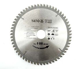 Дисковая пила по алюминию YATO 300x30 мм цена и информация | Механические инструменты | kaup24.ee