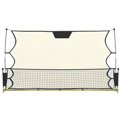 vidaXL jalgpalli tagasilöögivõrk, must ja kollane, 183 x 85 x 120 cm цена и информация | Футбольные ворота и сетки | kaup24.ee