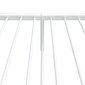 vidaXL metallist voodiraam peatsi ja jalutsiga, valge, 100x190 cm hind ja info | Voodid | kaup24.ee