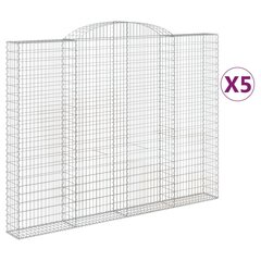 vidaXL kaarekujulised gabioonkorvid 5 tk, 300x30x220/240 cm, raud hind ja info | Aiad ja tarvikud | kaup24.ee