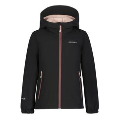 Icepeak laste softshell jope KOBRYN JR, must-roosa hind ja info | Tüdrukute joped ja mantlid | kaup24.ee