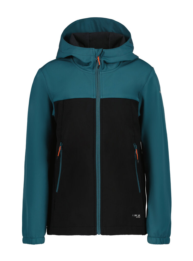 Icepeak laste softshell jope KONAN JR, must-mereroheline цена и информация | Poiste joped | kaup24.ee