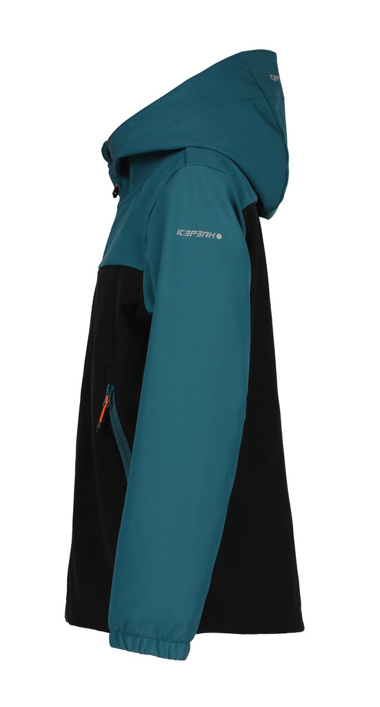 Icepeak laste softshell jope KONAN JR, must-mereroheline hind ja info | Poiste joped | kaup24.ee