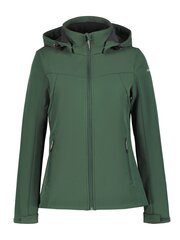 Женская softshell куртка Icepeak BRENHAM, темно-зеленая цена и информация | Женские куртки | kaup24.ee