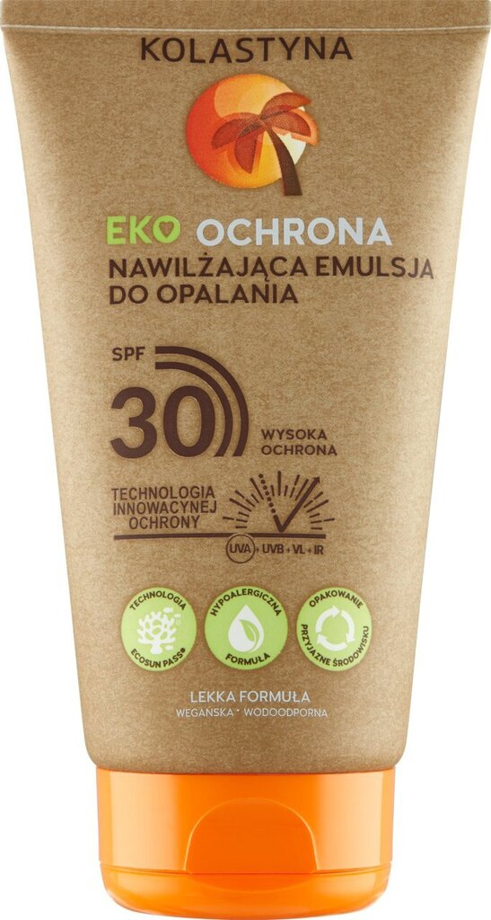 Kolastyna Eco päikesekaitsekreem SPF30-ga, 150 ml цена и информация | Päikesekreemid | kaup24.ee