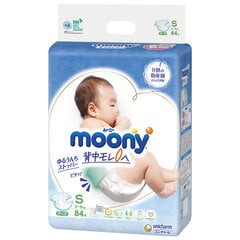 Японские подгузники Moony S, 4-8 кг, 84 шт. цена и информация | Moony Товары для детей и младенцев | kaup24.ee