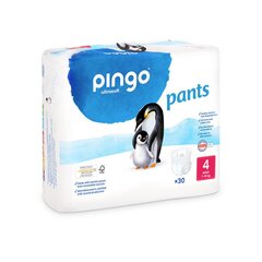 Pingo premium kvaliteediga nahasõbralikud püksmähkmed 6-10 kg suurus 4, 30 tk hind ja info | Mähkmed | kaup24.ee