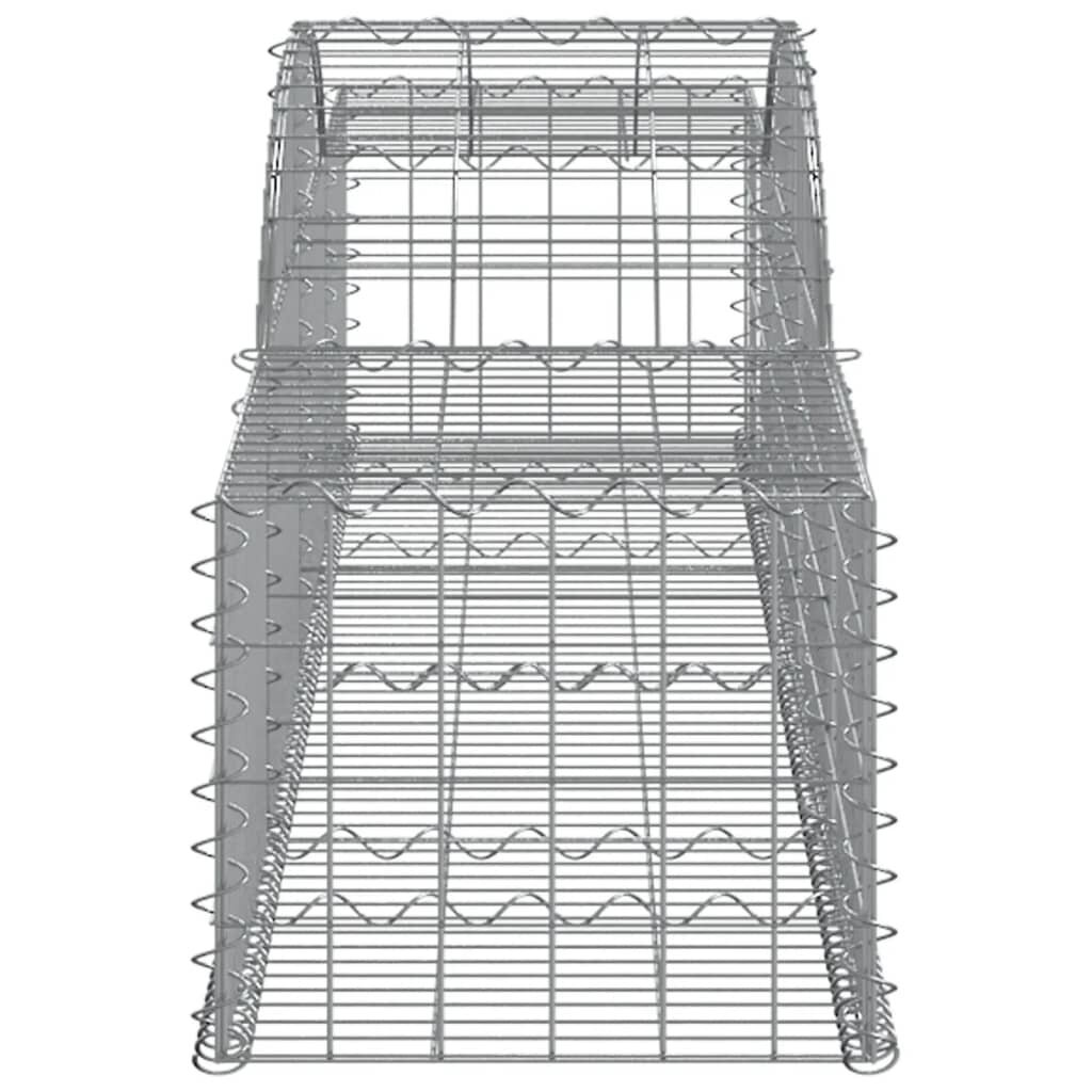 vidaXL kaarekujulised gabioonkorvid 8 tk, 300x50x40/60 cm, raud hind ja info | Aiad ja tarvikud | kaup24.ee