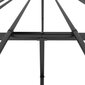 vidaXL metallist voodiraam peatsiga, must, 120x190 cm hind ja info | Voodid | kaup24.ee