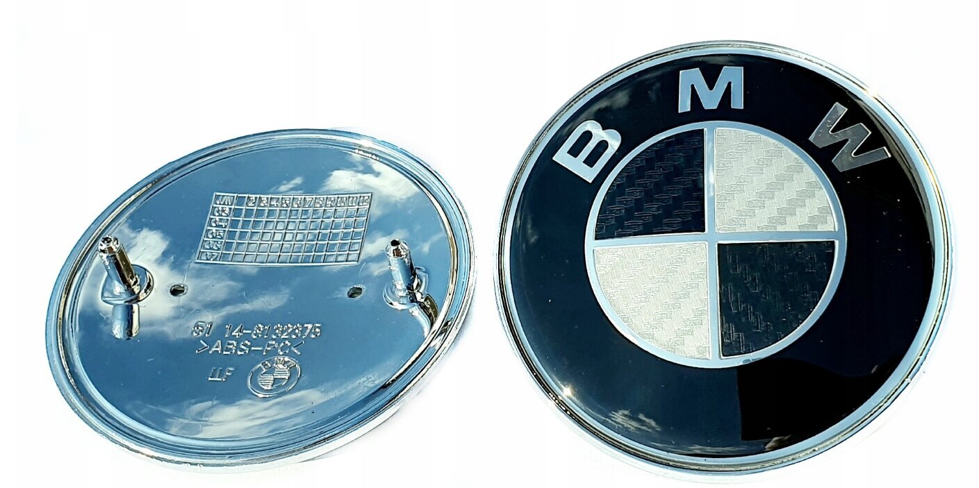 BMW embleem, 74 mm (must) цена и информация | Lisaseadmed | kaup24.ee