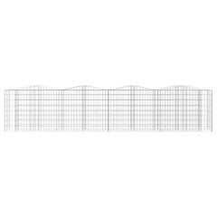 vidaXL kaarekujuline gabioonkorvid, 400x50x100 cm, tsingitud raud hind ja info | Aiad ja tarvikud | kaup24.ee