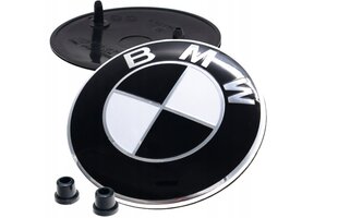BMW embleem, 82 mm (must) kaina ir informacija | Lisaseadmed | kaup24.ee