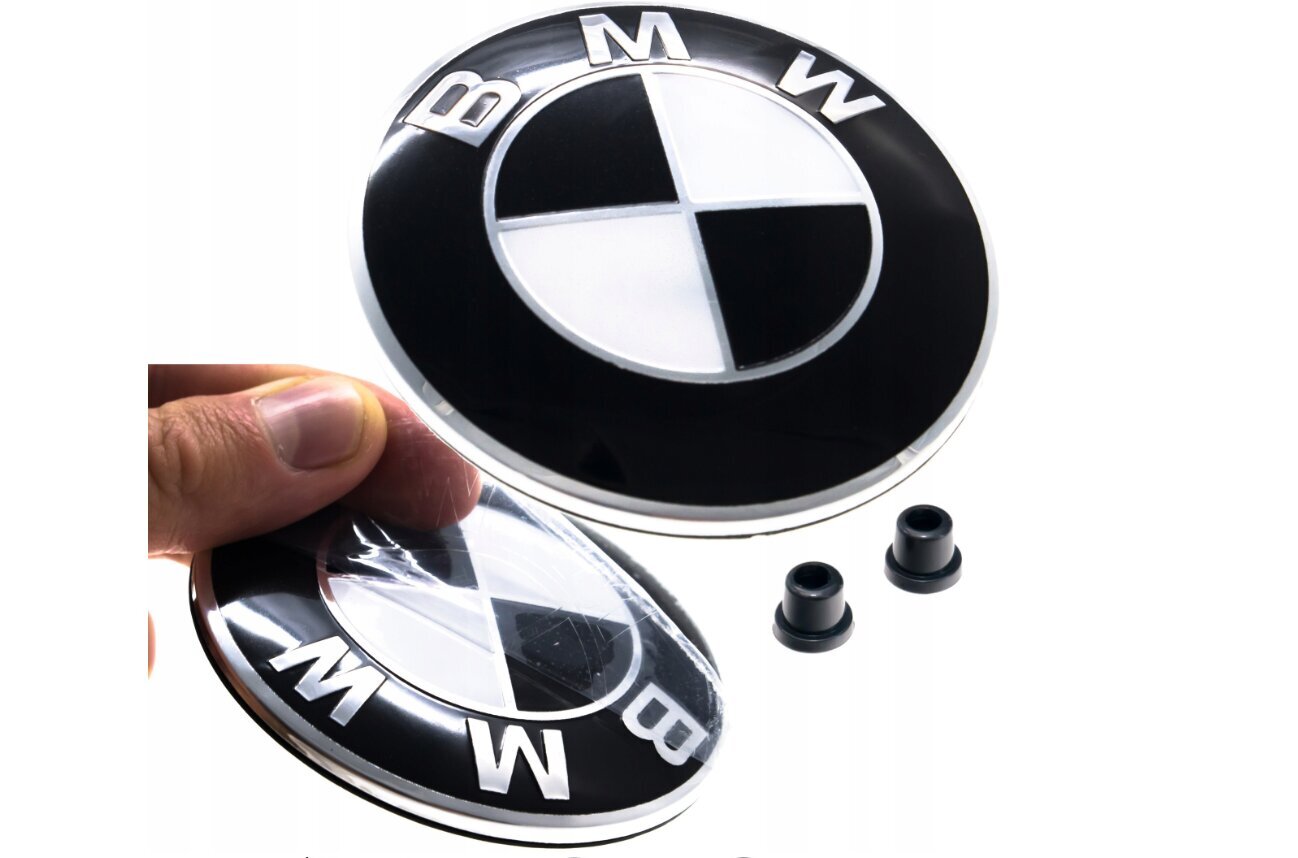 BMW embleem, 82 mm (must) цена и информация | Lisaseadmed | kaup24.ee