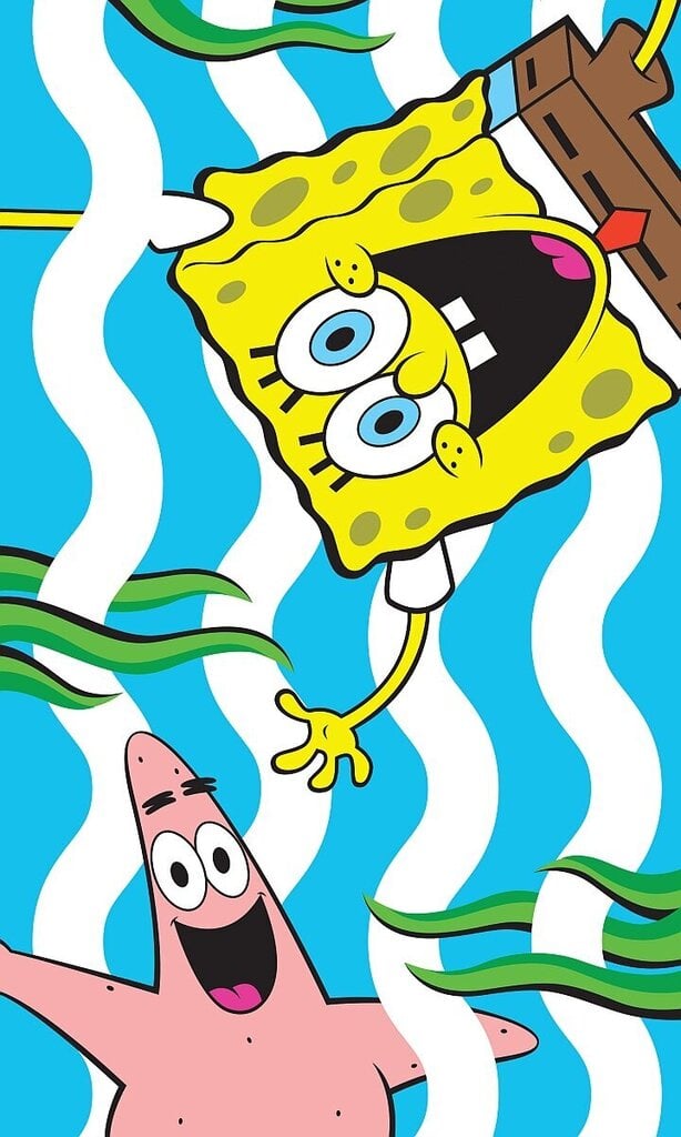 Laste rätik SpongeBob, 30x50 cm цена и информация | Rätikud, saunalinad | kaup24.ee