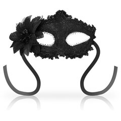 OHMAMA MASKS VENETIAN EYEMASK SIDE FLOWER - BLACK цена и информация | БДСМ и фетиш | kaup24.ee