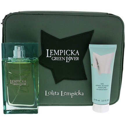 Kinkekomplekt meestele Lolita lempicka green lover: EDT 100 ml, habemeajamisjärgne palsam 75 ml, kott hind ja info | Meeste parfüümid | kaup24.ee