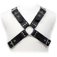 Nahast keharihmad Leather Body, must hind ja info | BDSM ja fetish | kaup24.ee