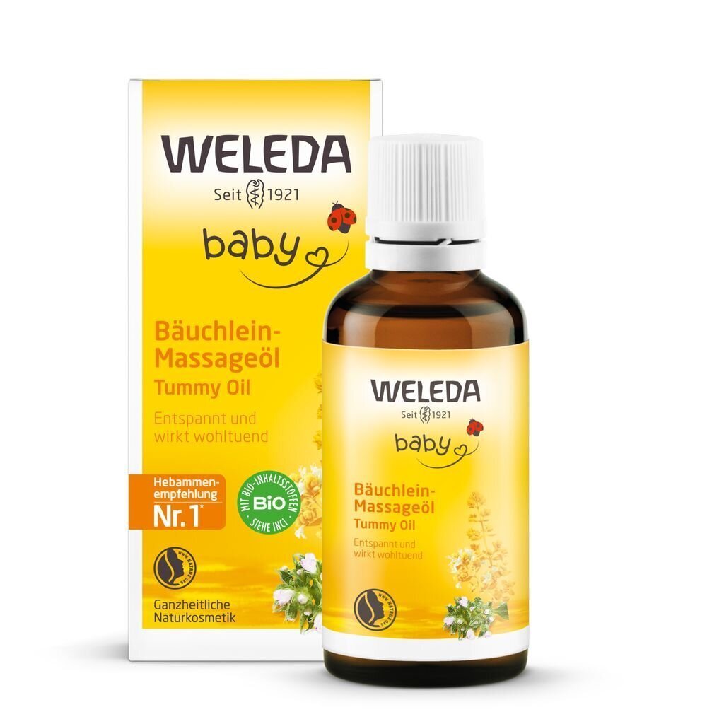 Weleda Massaažiõli beebide kõhule 50 ml цена и информация | Laste ja ema kosmeetika | kaup24.ee