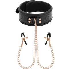 BEGME BLACK EDITION COLLAR WITH NIPPLE CLAMPS цена и информация | БДСМ и фетиш | kaup24.ee