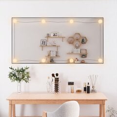 vidaXL seinapeegel LED-tuledega, 50x100 cm, klaas, ristkülik цена и информация | Зеркала | kaup24.ee