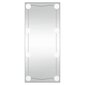 vidaXL seinapeegel LED-tuledega, 50x100 cm, klaas, ristkülik hind ja info | Peeglid | kaup24.ee