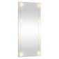 vidaXL seinapeegel LED-tuledega, 50x100 cm, klaas, ristkülik hind ja info | Peeglid | kaup24.ee