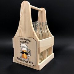 Деревянная коробка для бутылок "Папа экономит воду" цена и информация | Другие подарки | kaup24.ee