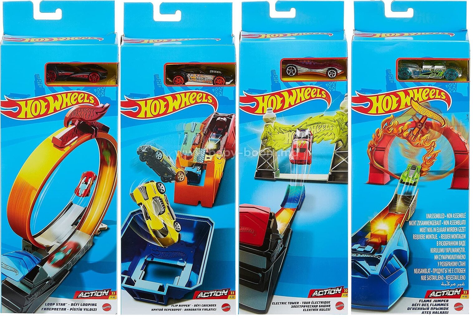 Hot Wheels Erinevad autode rööbastee osad FWM85 hind ja info | Poiste mänguasjad | kaup24.ee