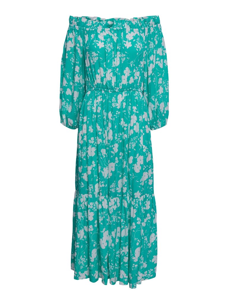 Naiste kleit Y.A.S 26030184*01, roheline/valge 5715368250770 цена и информация | Kleidid | kaup24.ee
