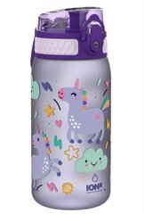 Joogipudel Baby Unicorn ION8 400 ml, valge ükssarviku disainiga hind ja info | Lutipudelid ja aksessuaarid | kaup24.ee